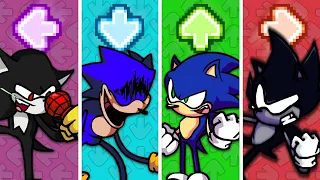 FNF Character Test | Gameplay VS Playground Mod | VS Super Sonic Smackdown: Dark, Silver, Exe, Teri