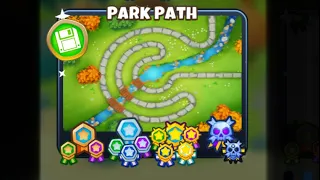 Park Path Chimps Black Border Guide 25.1 - Bloons TD 6