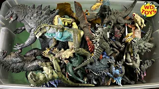 Giant Box Of Godzilla Surprise Toys 50 Gallon Action Figures Godzilla Vs Kong Unboxing  WD