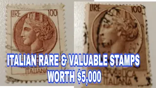 ITALIAN RARE AND VALUABLE STAMPS/