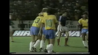Amistoso 1986 - Brasil 4x2 Iugoslávia (Compacto - Luciano do Valle) Golaço histórico de Zico