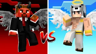 MELEK ZENGİN VS ŞEYTAN FAKİR 😱 - Minecraft