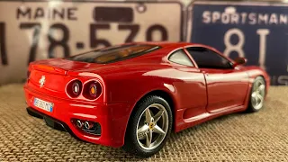 Ferrari 360 Modena (1999) Scale 1:18 Model Car 118 Bburago Diecast 1/18 Die Cast Review Unboxing