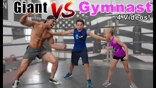 Gymnast vs Giant! Who is Stronger? Compilation