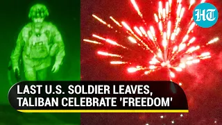 Watch: Taliban fire guns in celebration as US troop withdrawal concludes | Afghanistan