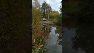 Опель форсирует реку. Opel astra g 1.4 2005. Kukolka river, Konotop, Ukraine.