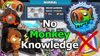 Bloonarius Normal Tutorial - No Monkey Knowledge, No Abilities, Easy To Follow - Moon Landing (BTD6)