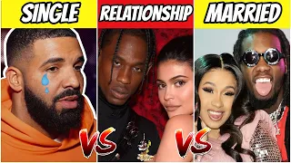 SINGLE RAPPERS vs RAPPERS IN A RELATIONSHIP vs MARRIED RAPPERS!