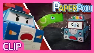 Help me! Let’s save Spooky from the snakes tunnel! | Paper POLI [PETOZ] | Robocar Poli Special