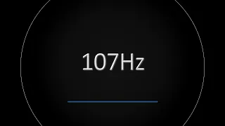 107Hz BASS Frequency BURP (Test Tone)