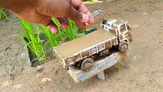 How to make Water pump tractor with washing | Science project | @Santroyce