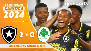 BOTAFOGO 2 X 0 BOAVISTA | MELHORES MOMENTOS | CAMPEONATO CARIOCA 2024 | ge.globo