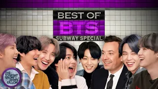 Best of BTS Tonight Show Subway Special | The Tonight Show Starring Jimmy Fallon