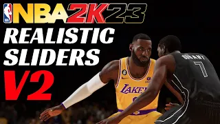 These Are The BEST Simulation Sliders Out Right Now NBA 2K23 Slider Set v2 RELEASE*