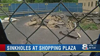 Sinkholes At Shopping Plaza