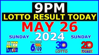 Lotto Result Today 9pm May 26 2024 (PCSO)