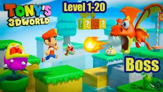 Super Tony Jamp N Run Game | Level 1-20 | #gaming #games #gameplay