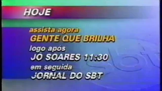 Intervalo Comercial Inicio do Gente Que Brilha SBT/SP (1997)