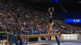 Katelyn Ohashi Beam UCLA vs Nebraska 2019