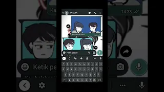 Chat wa pakai Foto Lagu ggs ( ganteng - ganteng serigala)