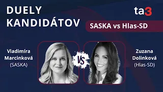 Duely kandidátov: Vladimíra Marcinková (SASKA) vs Zuzana Dolinková (Hlas-SD)