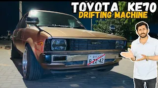 Toyota Corolla Ke70 Modified 1981🔥 |  Old School | Drifting Machine | Car Cop.