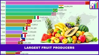 Top 15 Countries by Fruit Production (1961 - 2021)