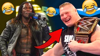 HILARIOUS WWE Wrestlers Breaking Character Laughing LIVE