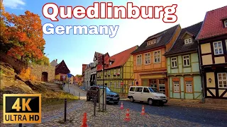 Quedlinburg, Germany 🇩🇪 - Walking Tour 4K | M2
