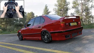 Forza Horizon 5 - BMW M5 1995 - Logitech g29 gameplay | PC 4K