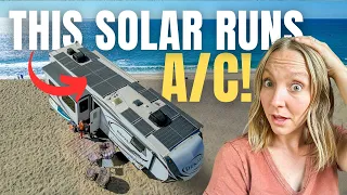 RV Solar System Runs A/C! Our Solar Install & Costs