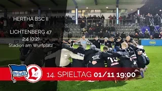 14. Spieltag 2019/20 - 2:4 (0:2) Hertha BSC II - Lichtenberg 47