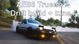 Forza Horizon 5 Toyota Trueno ae86 Drift Build + Tune