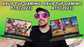 Asus TUF Gaming A15 2023 AMD Ryzen vs TUF Gaming F15 2023 Intel