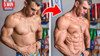 Fix Lower Belly Fat in 5 Minutes. Lower Ab Workout (No Equipment)