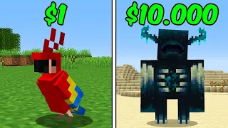 Mob de R$1 VS R$10.000 no Minecraft