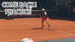 Dominic Thiem come back | First Practice on Clay after injury 2022