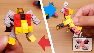 LEGO brick transformers mech MOC tutorial - Black Cape