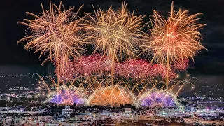 [ 4K ] 2018年 会津花火 第3回会津全国煙火競演会 エンディング花火 - Aizu Fireworks Festival - (shot on Samsung NX1)