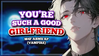 Your Gentle Yandere Vampire Boyfriend Drinks Your Blood And Kissed You【ASMR M4F ROLEPLAY】