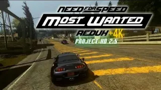 Need for Speed™ Most Wanted Ford Mustang GT Graphics Mod Reshade 4K + PROJECT HD 2.5 Gameplay