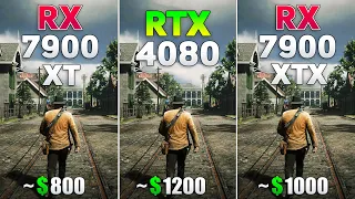 RX 7900 XT vs RTX 4080 vs RX 7900 XTX - Test in 8 Games