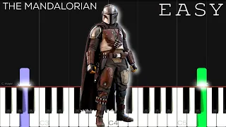 The Mandalorian - Star Wars (Main Theme) | EASY Piano Tutorial