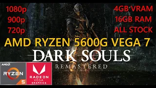 DARK SOULS REMASTERED Tested on AMD Ryzen 5 5600G | MAX | 1080p - 900p - 720p #benchmark #youdied