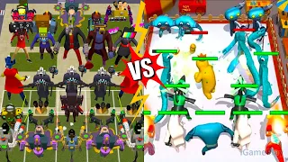 Toilet Monster Merge War VS Merge Color Friends Mods, Merge Battle Gameplay, part 8