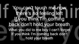 Nicole Scherzinger - Don't Hold Your Breath - Lyrics