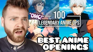 First Time Reacting to "The Best ANIME Openings Of All Time" | New Anime Fan!