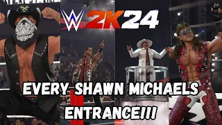 Every Shawn Michaels Entrance In WWE2K24