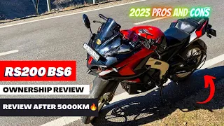 Bajaj Pulsar RS 200 Ownership review at 5000?kms😱||Pros and cons🙏Rs200 Bs6 Long Term review🔥Buy/not