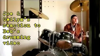When Ben Hardy playing drums | See Joe & Gwilym's reaction to Ben's drumming video